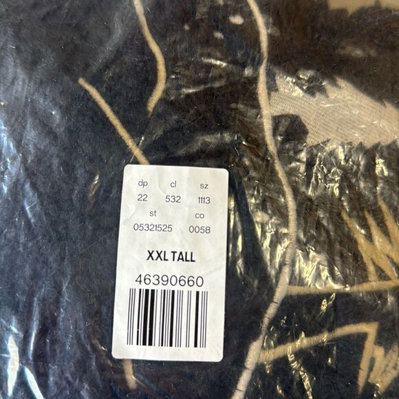Express Embroidered Print Sherpa Quarter Zip Sweatshirt XXL Tall NWT in packagin - Picture 4 of 6